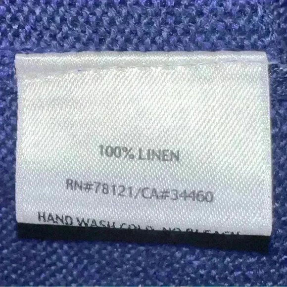 Eileen Fisher Linen Purple Cardigan - Picture 8 of 8